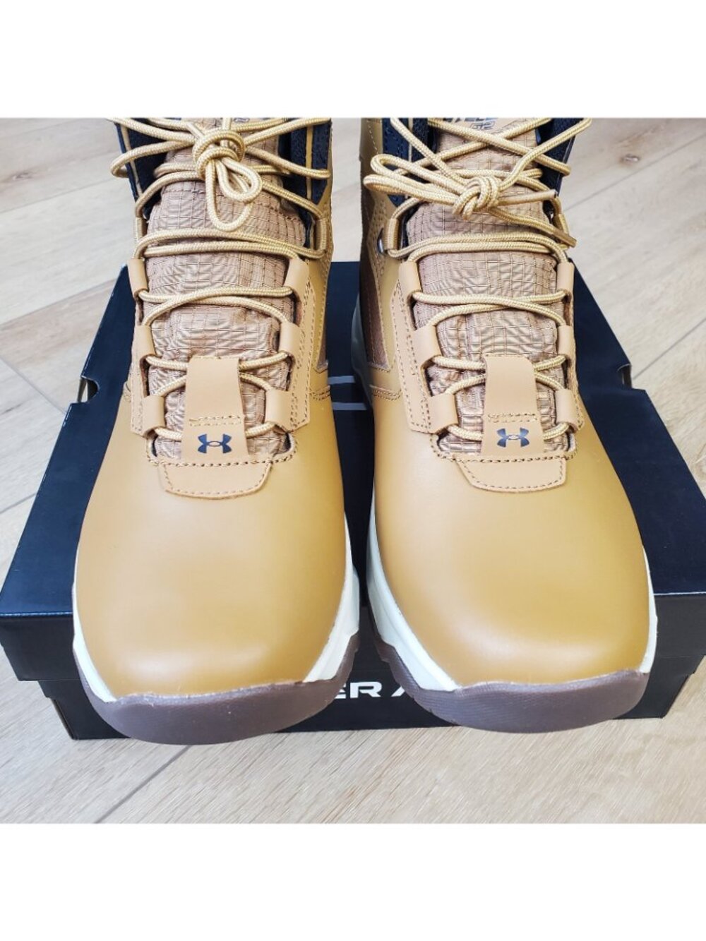 Under Armour UA Stellar G2 6" Tactical Boots Hiking Mens Size 8.5 Brown Black - Picture 3 of 10